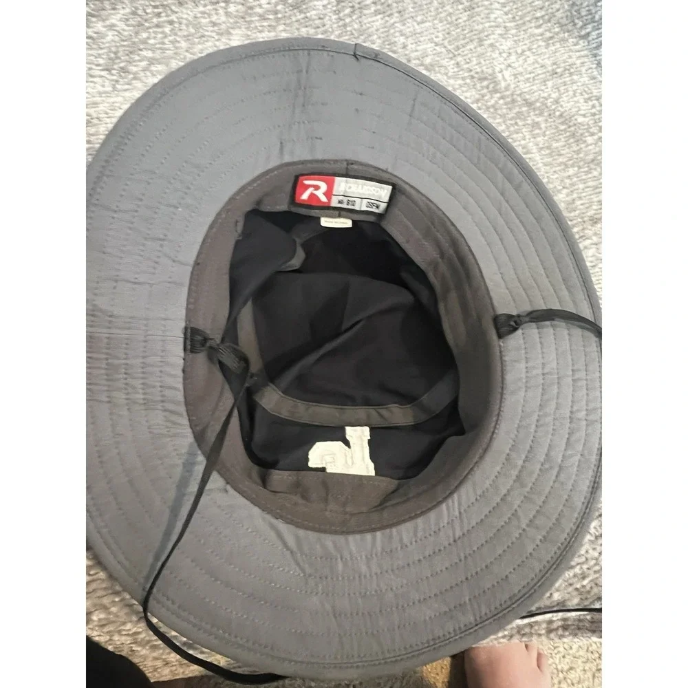 Richardson 810 Bucket Hat Black LC Logo Adjustable Outdoor Sun Hat Packable(073) - Picture 4 of 5